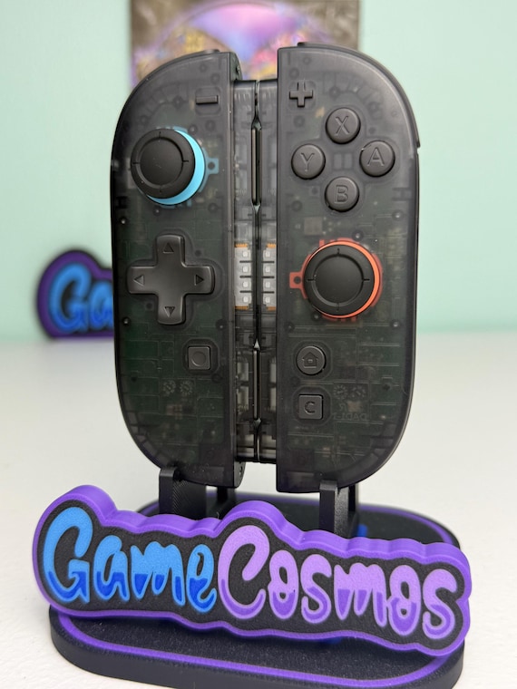 Transparent Smoke Black DPAD - Custom Joycon 2 for the Nintendo