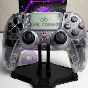 Custom Retro PS Theme - Original Clear - Custom Wireless Controller for PS5 Or PC