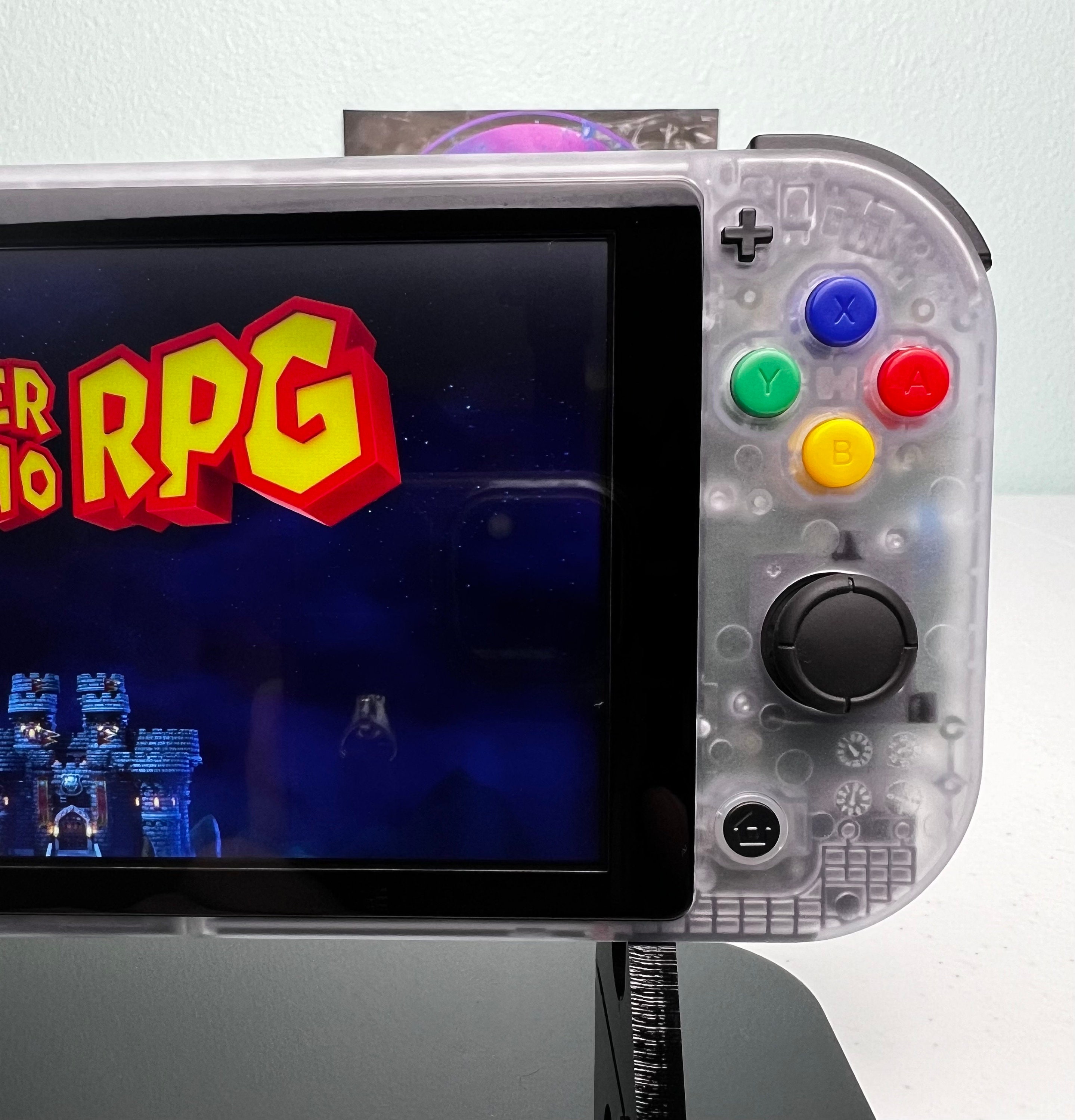 Glacier Clear Shell - Black Accents + Colorful Buttons - Custom