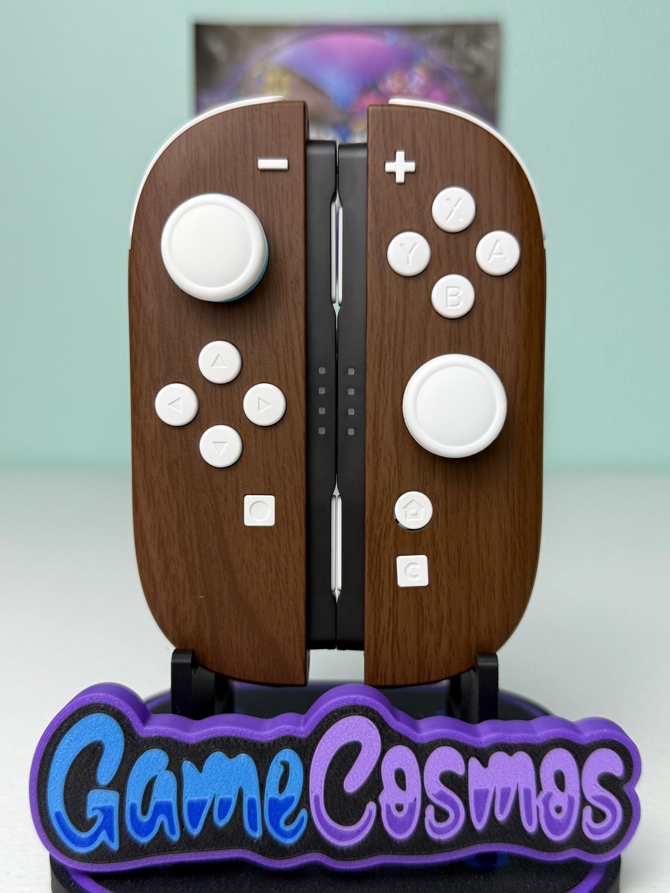 木目調 - ホワイトアクセント - Nintendo Switch 2用カスタムJoycon 2 
