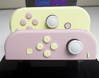ストロベリー＆クリーム - 桜ピンク＆クリーム - Nintendo Switch用カスタムJoy-Con