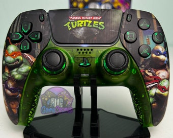 Turtles Hero Team - RGB LED - Custom Wireless Controller for PS5 Or PC