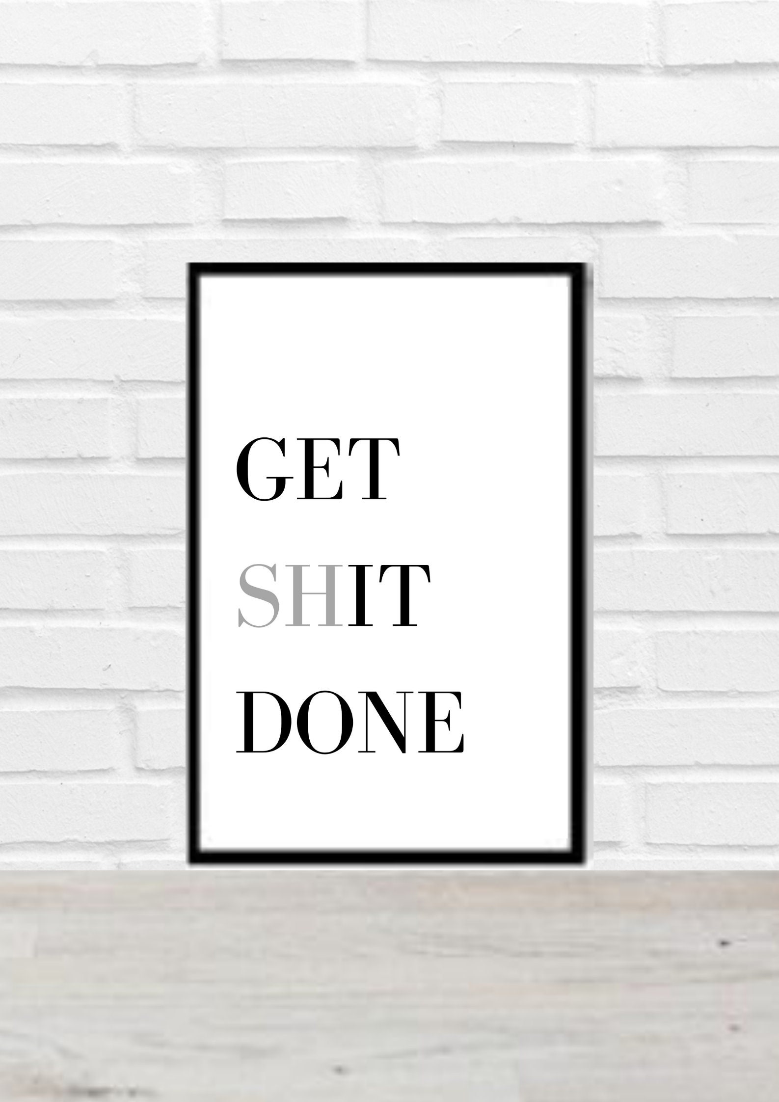 GET SHIT DONE Printable Sign de home decor de décor imprimable Décor ...