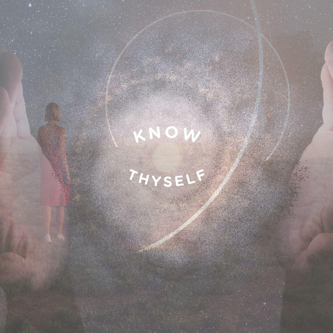 Know Thyself Galaxy Art: Minimalist Spiritual Print (digital Download ...
