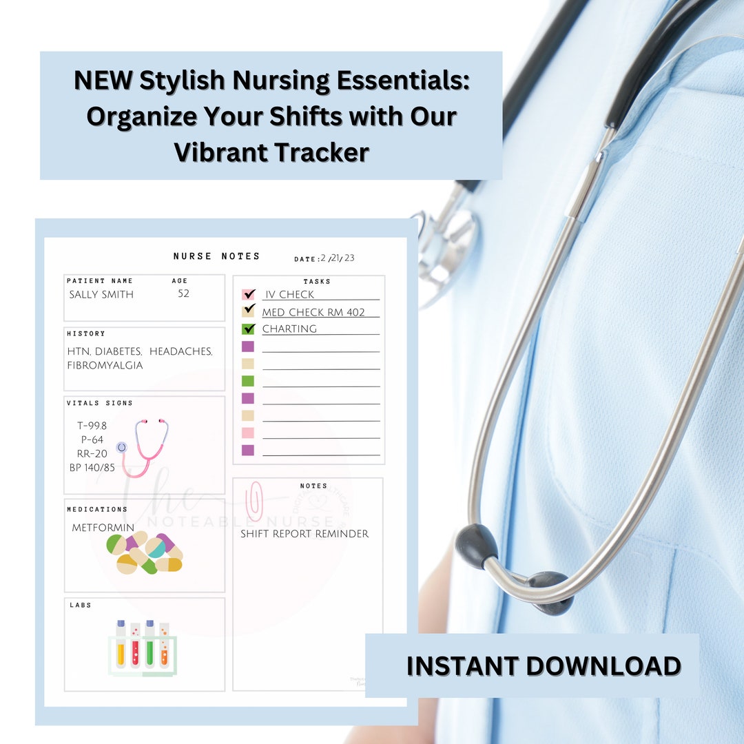 NURSE Printable Templates Nurse Gift Nurse Aid RN - Etsy