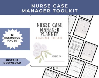 Comprehensive Nurse Case Manager Planner Toolkit: CCM Certified Case Manager Resources for Digital Organization, Printable Planner Solutions