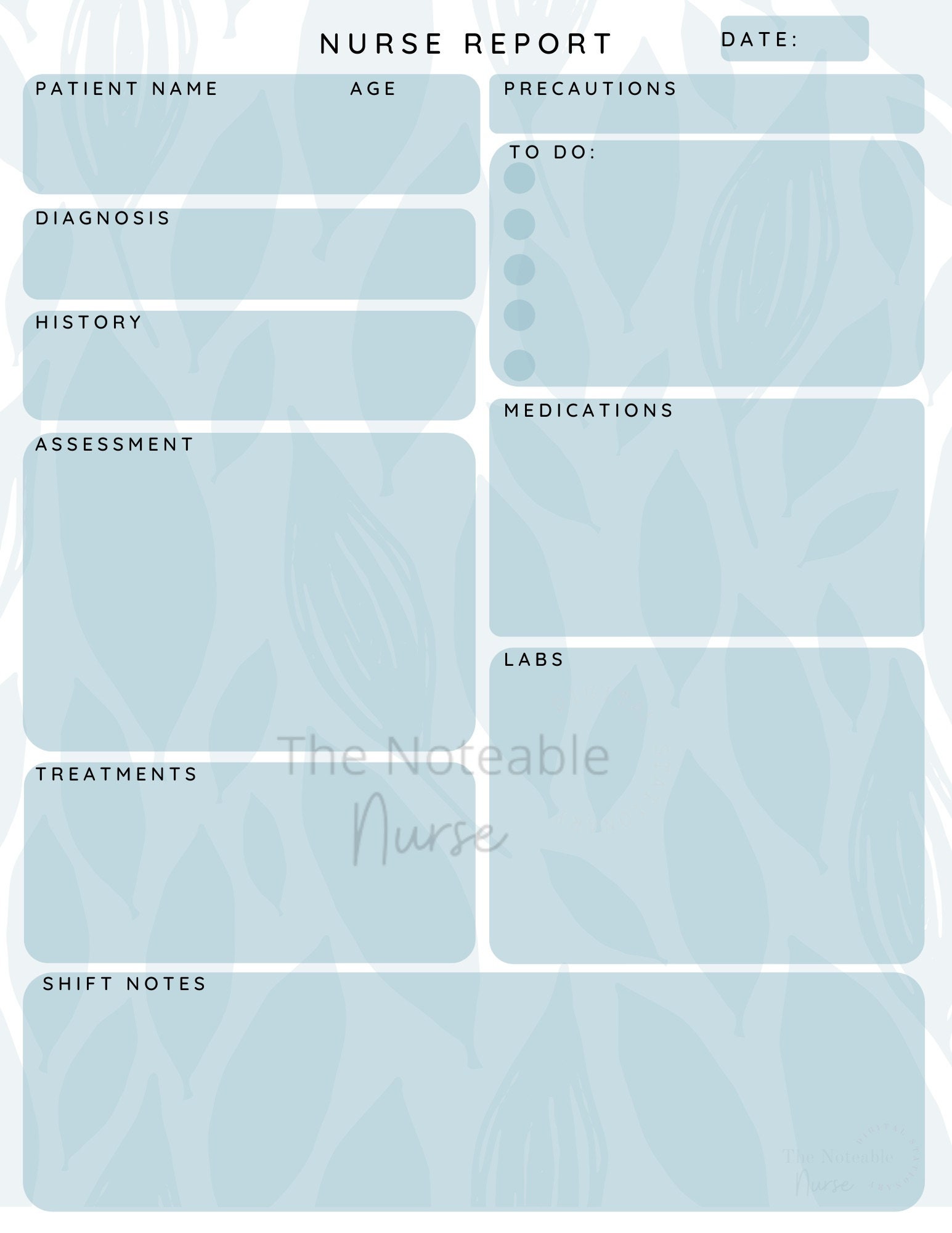 Comprehensive Nurse Report Bundle of 3: Nursing Documentation & Patient ...