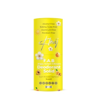 Klevij All Natural F.A.B. Deodorant - Sunkissed Apricot Scent | 1.7 oz Organic, Aluminum-Free Deodorant for Fupa, Armpit, and Breast Areas