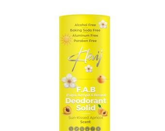 All Natural Apricot Deodorant: Aluminum-Free Organic F.A.B. (1.7 oz)