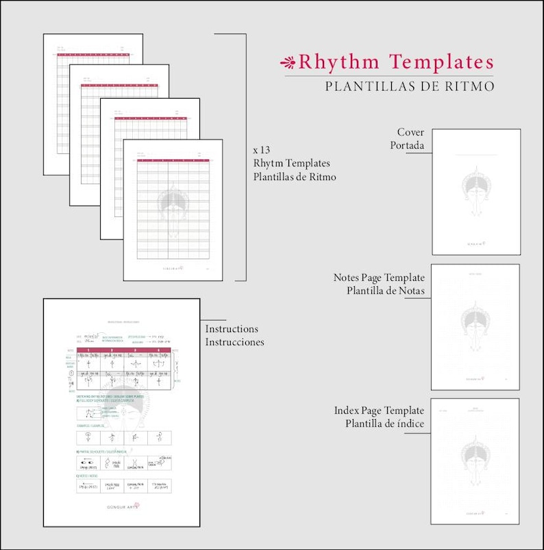 Güngur Rhythm Templates. Printable. Digital Download. - Etsy