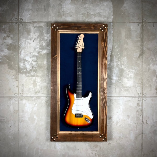 Guitar wall mount display LED LIGHT guitar frame wall holder for Fender, Gibson, PRS, Ibanez