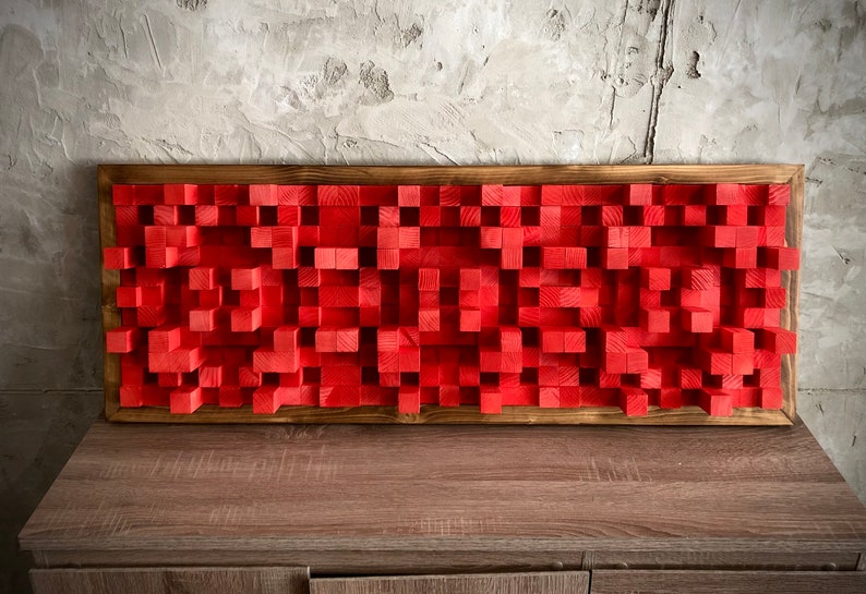 Wood Diffuser Wood Wall Decor Mosaic Acoustic Diffuser Etsy