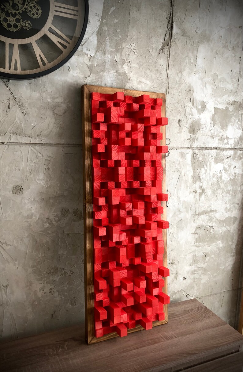 Wood Diffuser Wood Wall Decor Mosaic Acoustic Diffuser Etsy