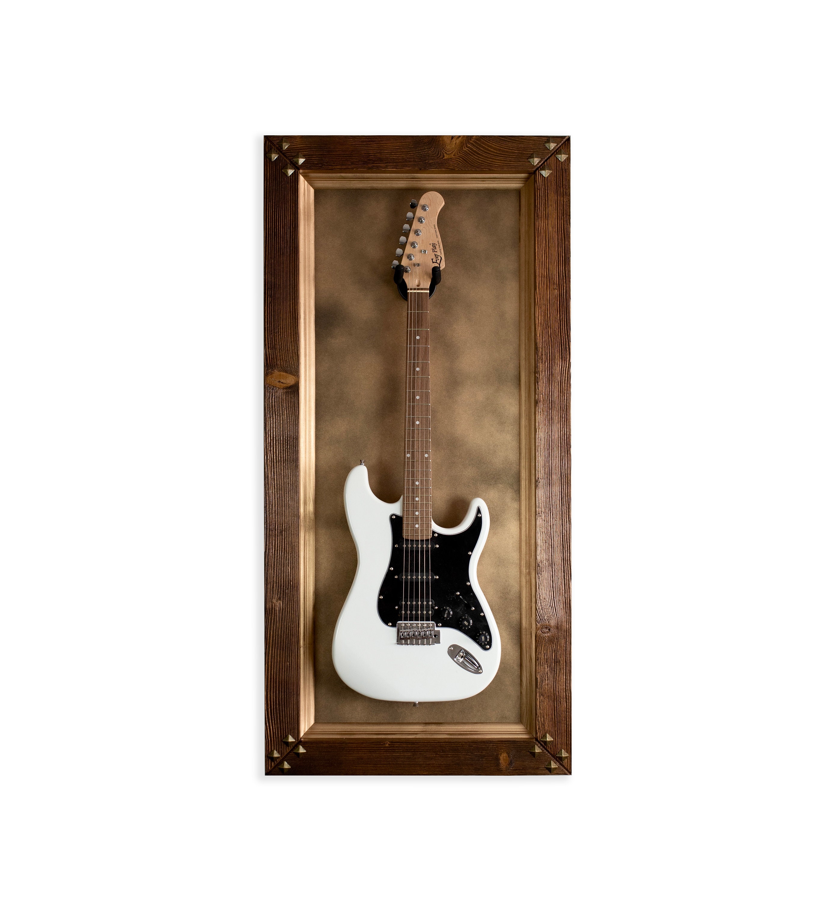 Guitar Frame Wall Display LED LIGHT Guitar Wall Mount Hanger GOLD  Background -  Canada