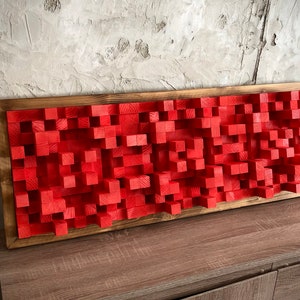 Wood diffuser, Wood Wall Decor Mosaic, Acoustic Diffuser, Custom Acoustic Panel
