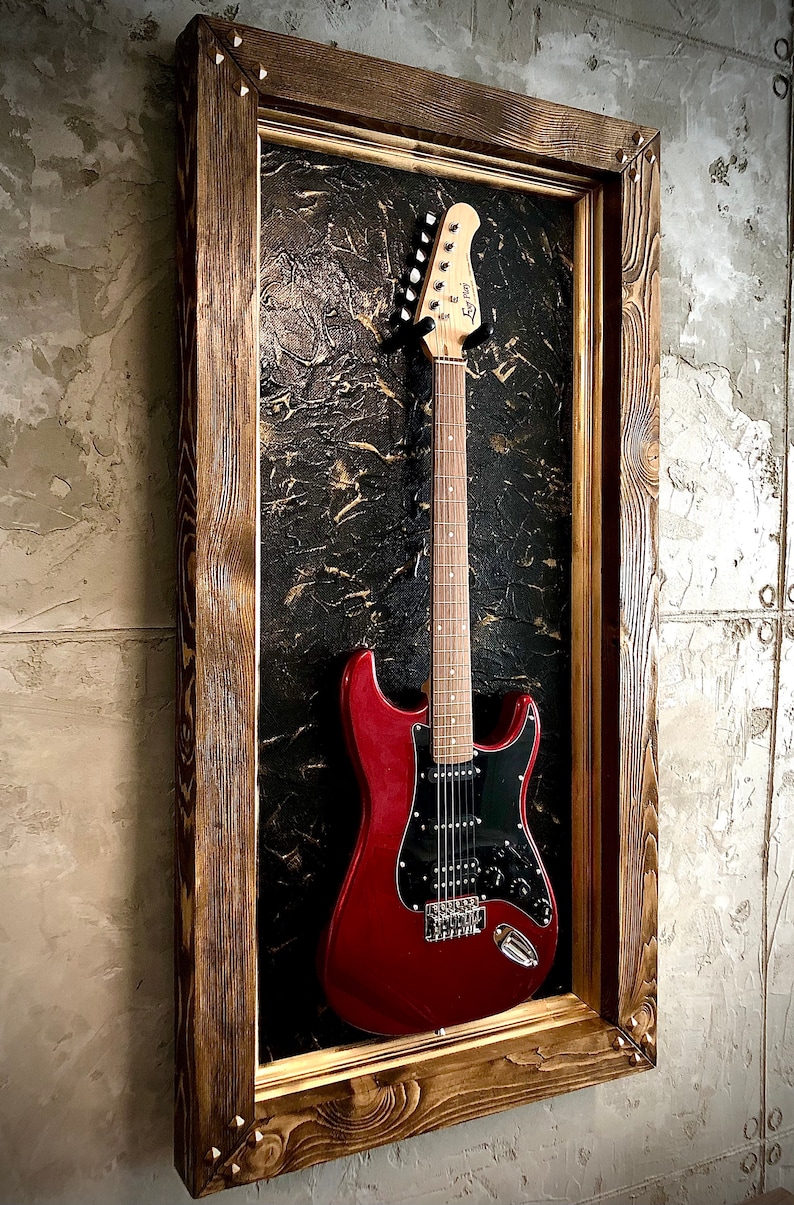 Guitar Display Frame Guitar Hanger Wall Mount Gibson Fender Etsy
