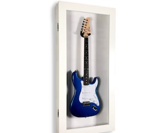 Electric Guitar Display Case Cabinet Wall Rack for Fender, Gibson, PRS, Epiphone LED LIGHT Wall mount