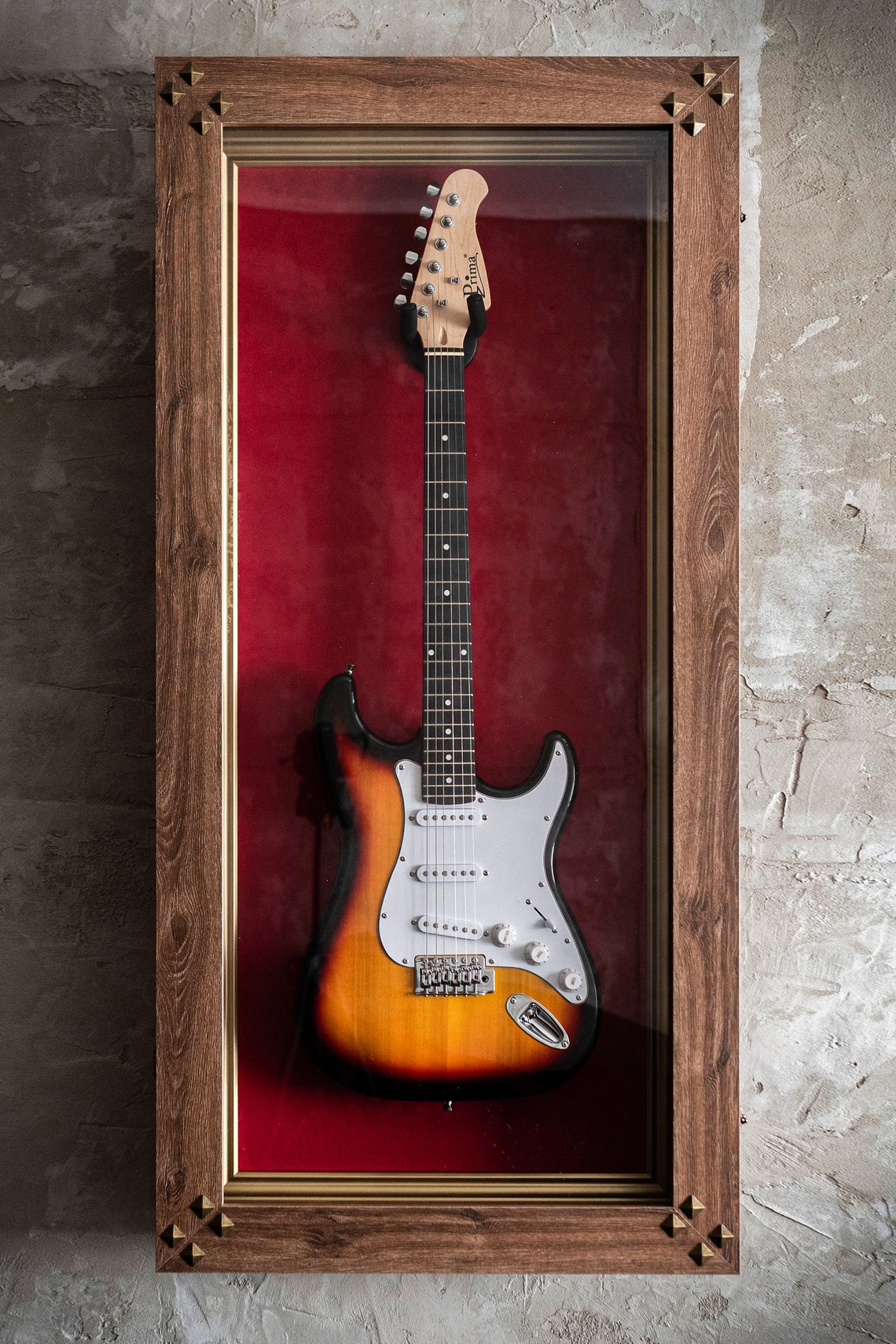 Electric Guitar Display Case Wall Rack for Fender Etsy