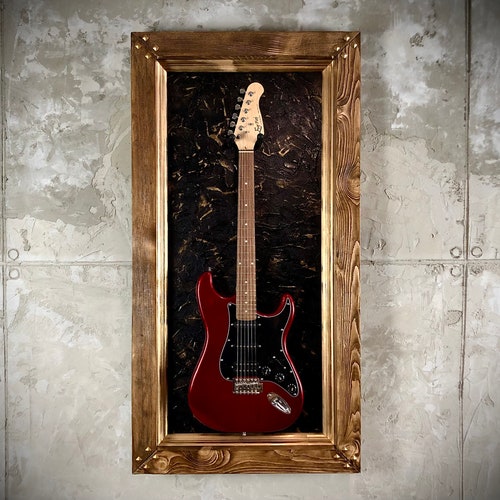 Clear Viewing Guitar Display Case Wall Rack for Fender Etsy