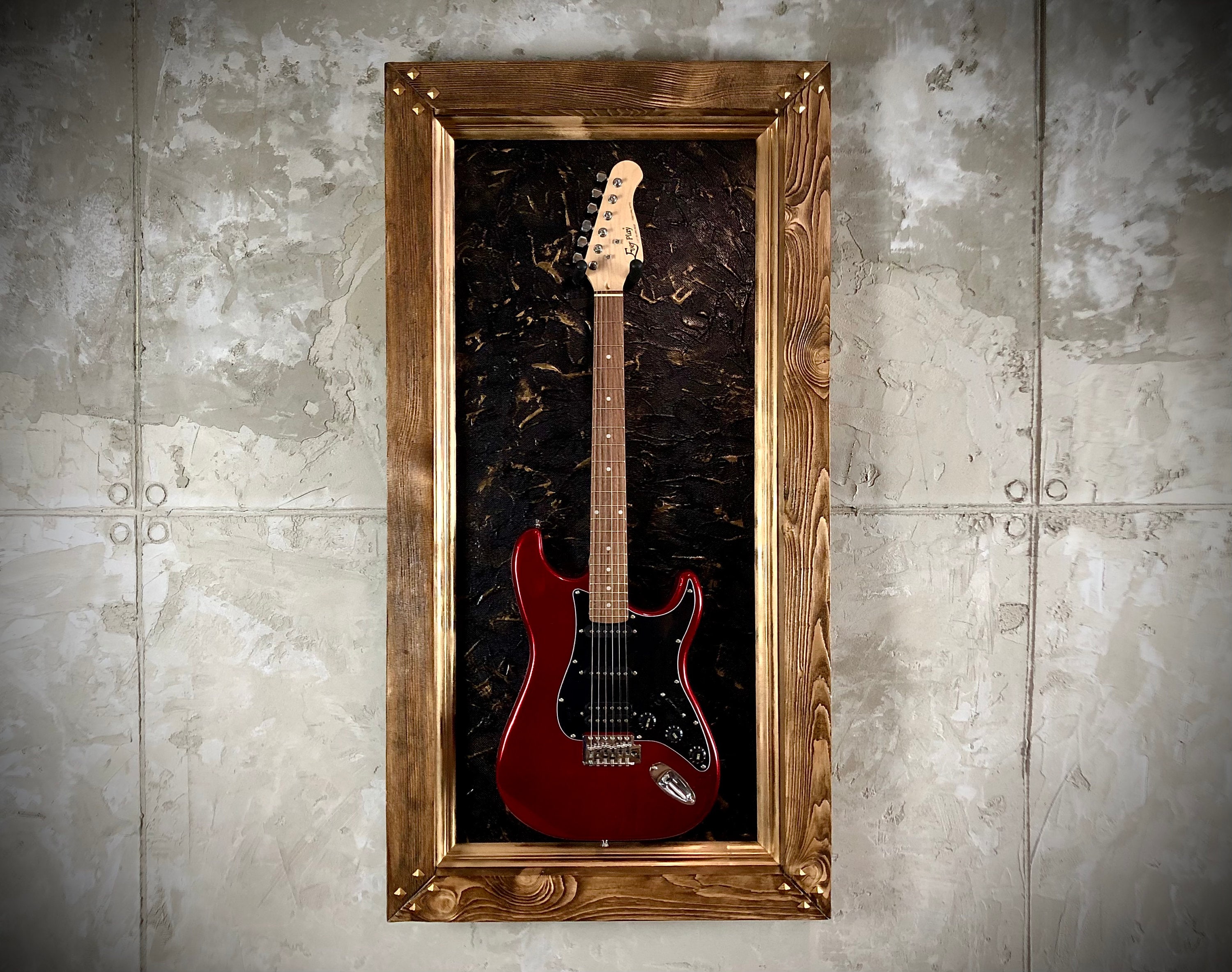 Guitar Display Frame guitar hanger wall mount Gibson Fender PRS Ibanez