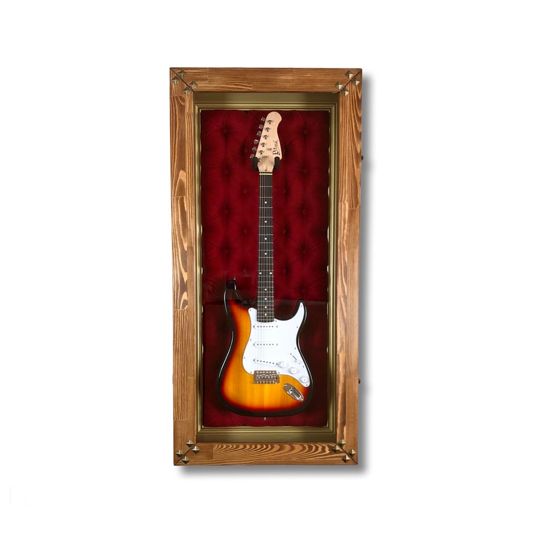 Guitar Display Case With Door FENDER, GIBSON, PRS, Ibanez