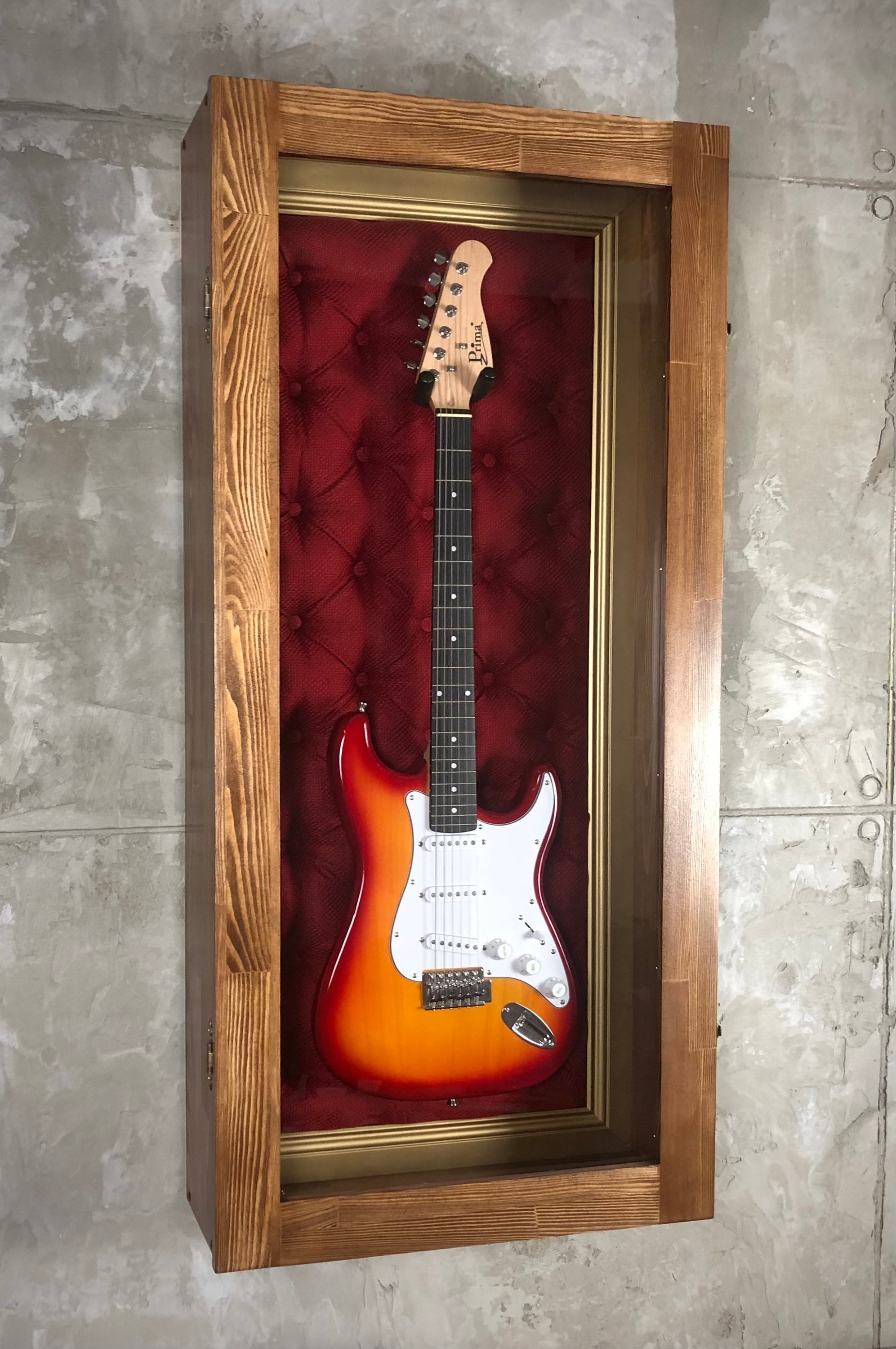 Electric Guitar Display Case With Door FENDER GIBSON Etsy