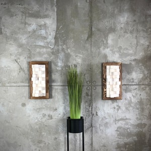 Wood diffuser, Wood Wall Decor Mosaic, Acoustic Diffuser, Custom Acoustic Panel
