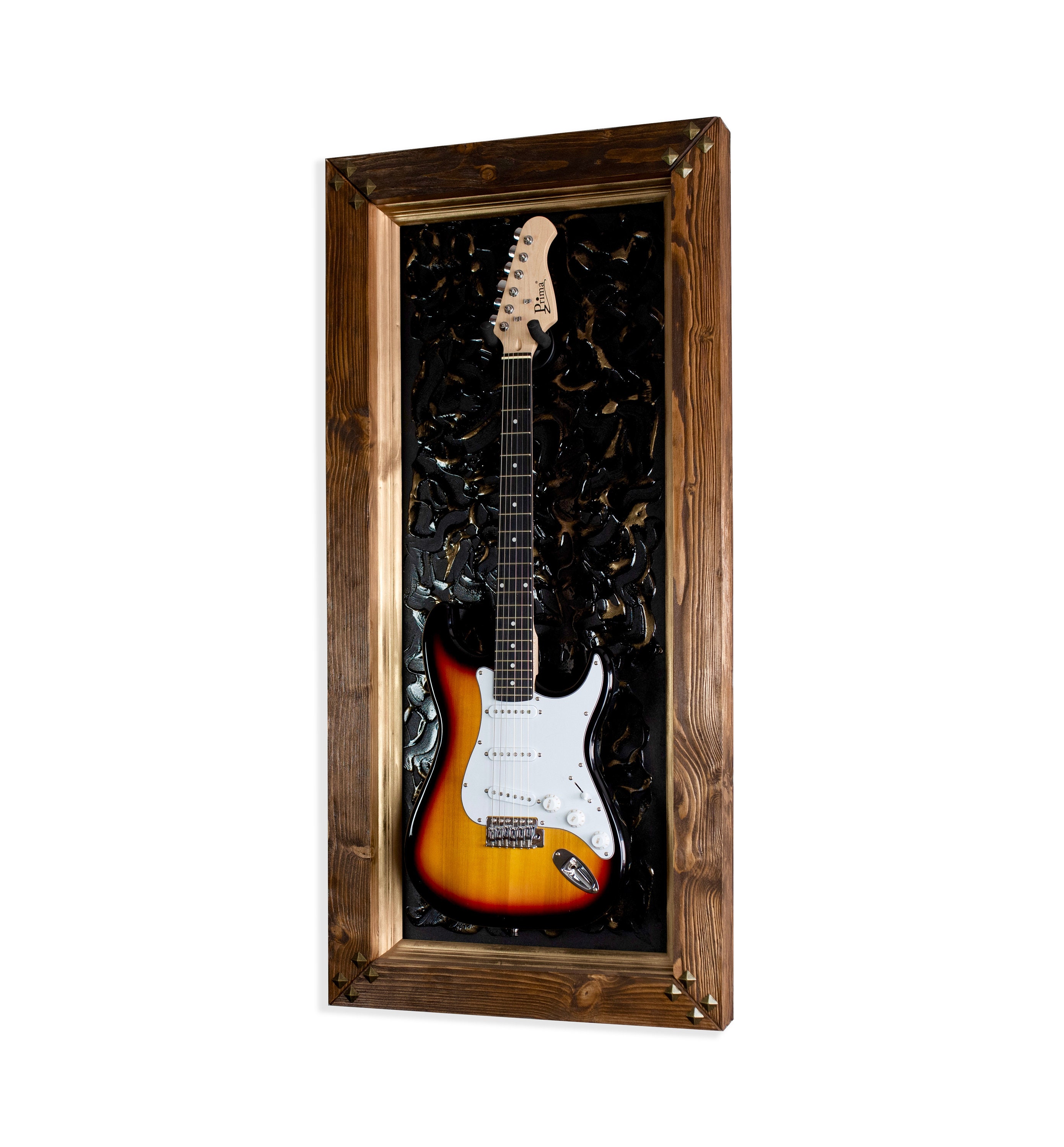 Guitar Frame Wall Display Guitar Hanger Mount Gold Background Wall Mount -  Etsy, image size:2782x3000
