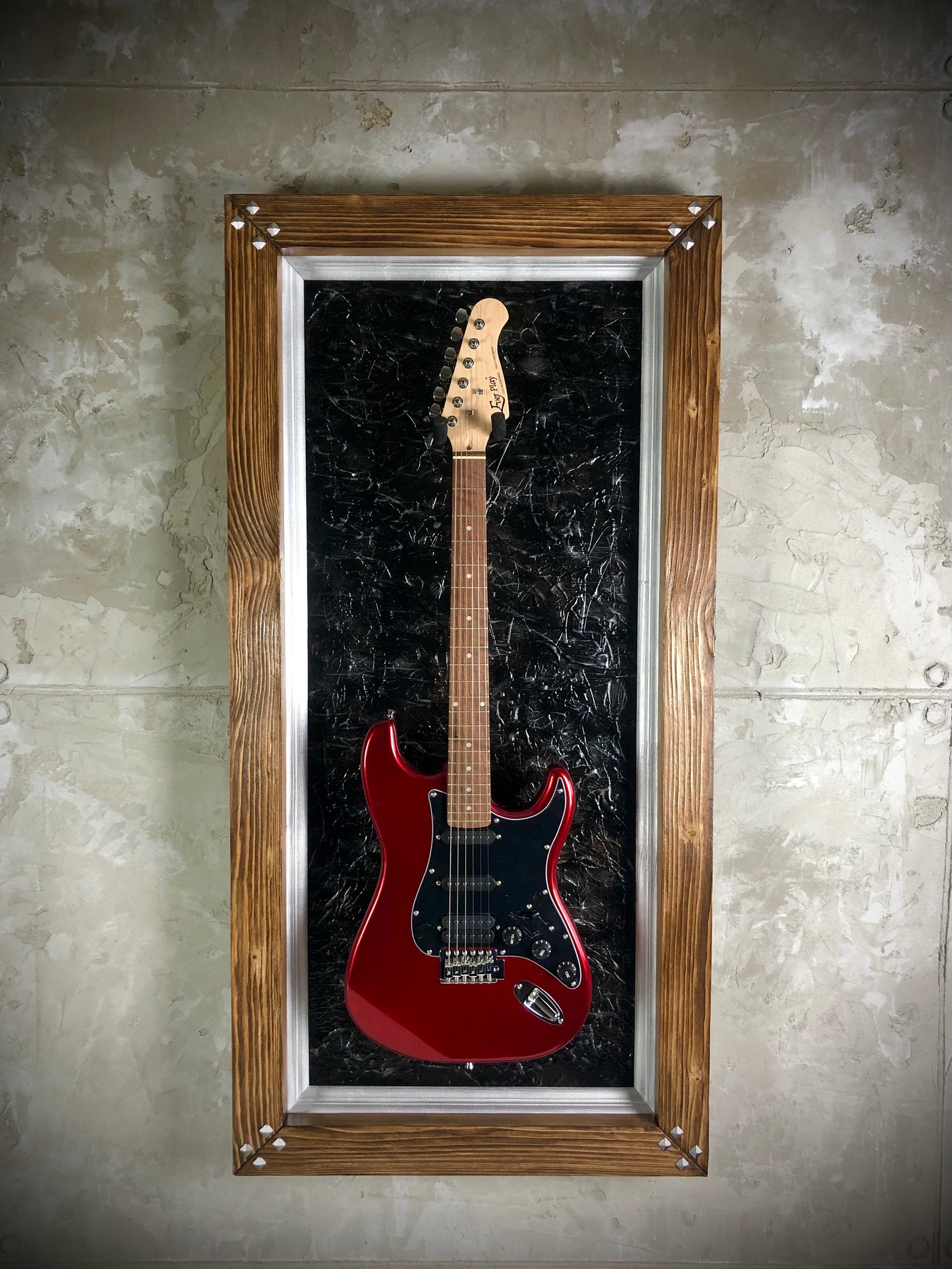 Guitar Wall Display Frame or Case Guitar Hanger Etsy