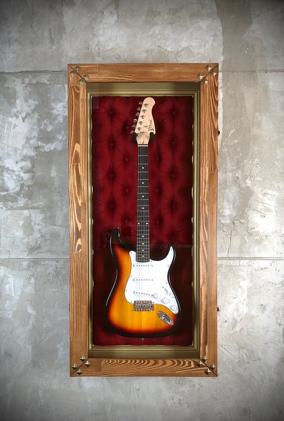 Glass guitar sale display case