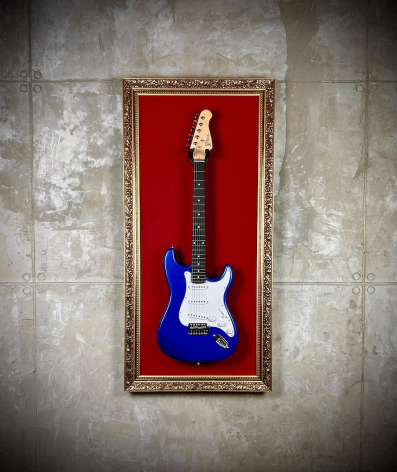 U-Vormige Gitaar Muurbeugel met 5 Plectrums - Universele Hanger voor