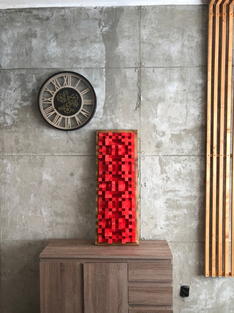 Wood Diffuser Wood Wall Decor Mosaic Acoustic Diffuser Etsy