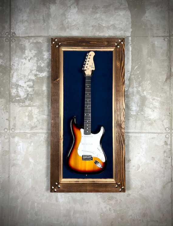 Guitar Wall Mount Display LED LIGHT Guitar Frame Wall Holder for Fender,  Gibson, PRS, Ibanez 