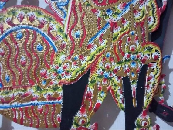 Krishna Wayang Kulit Puppet Beautiful Marionette Made From Etsy