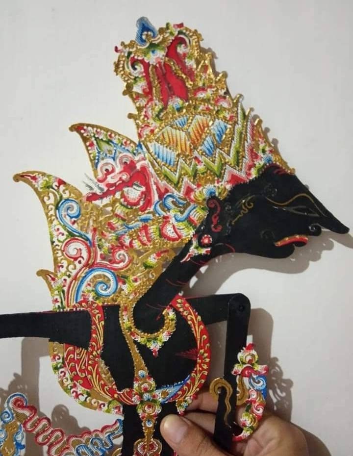Krishna Wayang Kulit Puppet Beautiful Marionette Made From Etsy