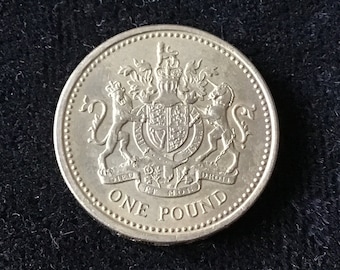 1983 1st British English United Kingdom Pound Coin England Royal Arms Represent United Kingdom Collect