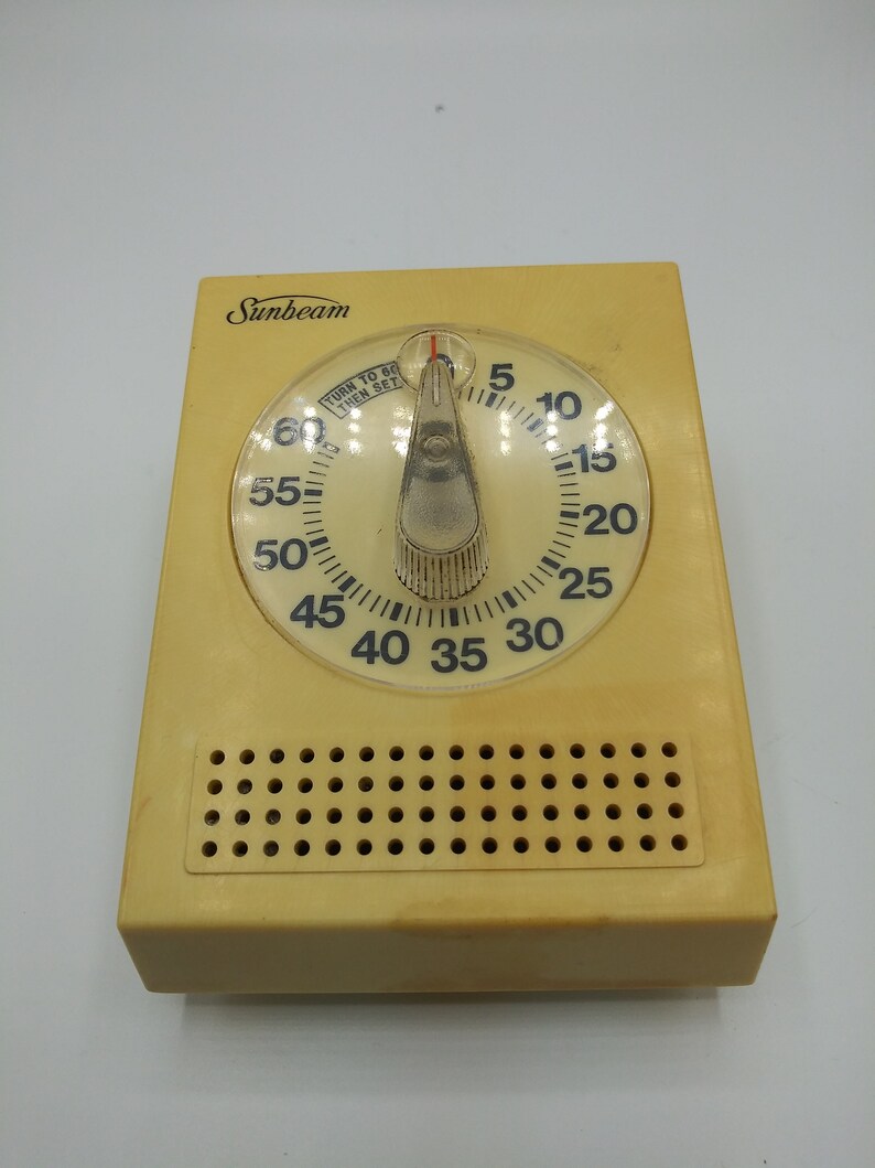 Sunbeam Kitchen Timer Vintage Etsy