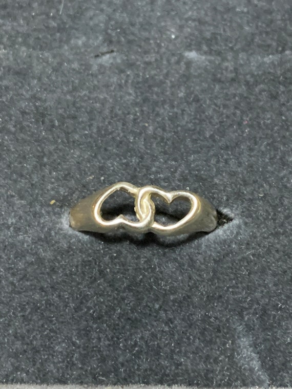 Sterling Silver Double Heart Ring