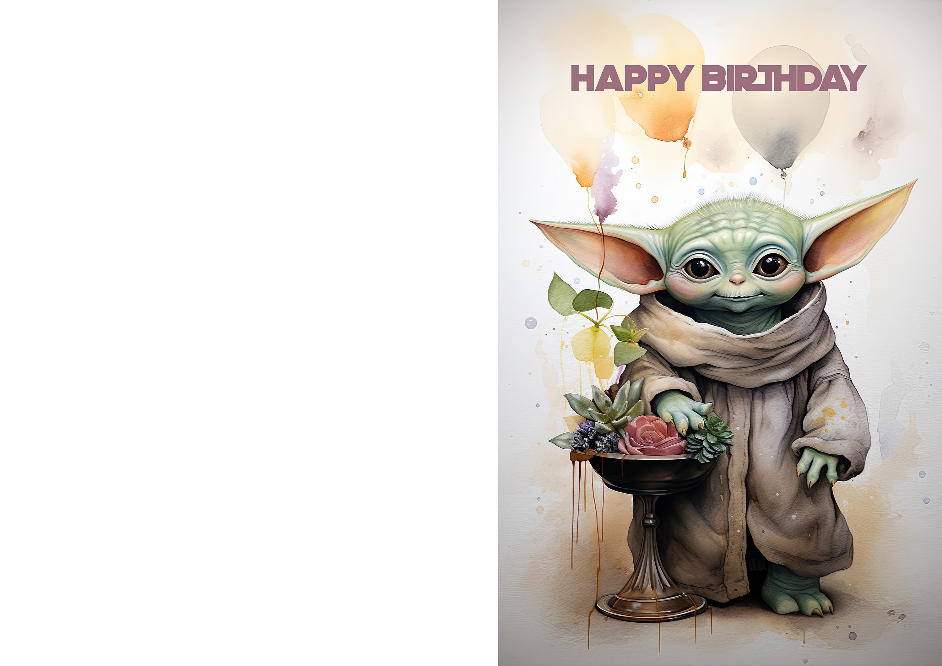 Mandalorian Themed Birthday Card Printable Star Wars Greeting Card Mandalorian Themed Birthday Card Printable Star Wars Greeting Card