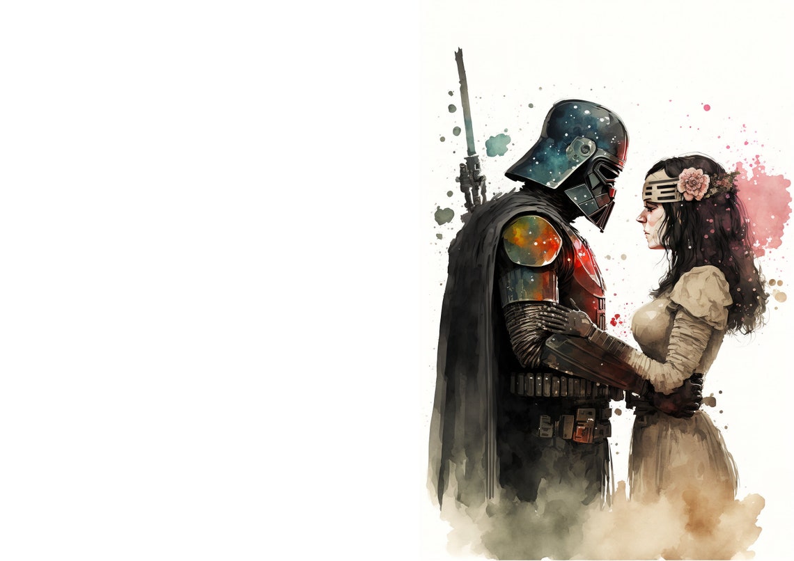 Star Wars Themed Birthday Card Printable Star Wars Greeting Card