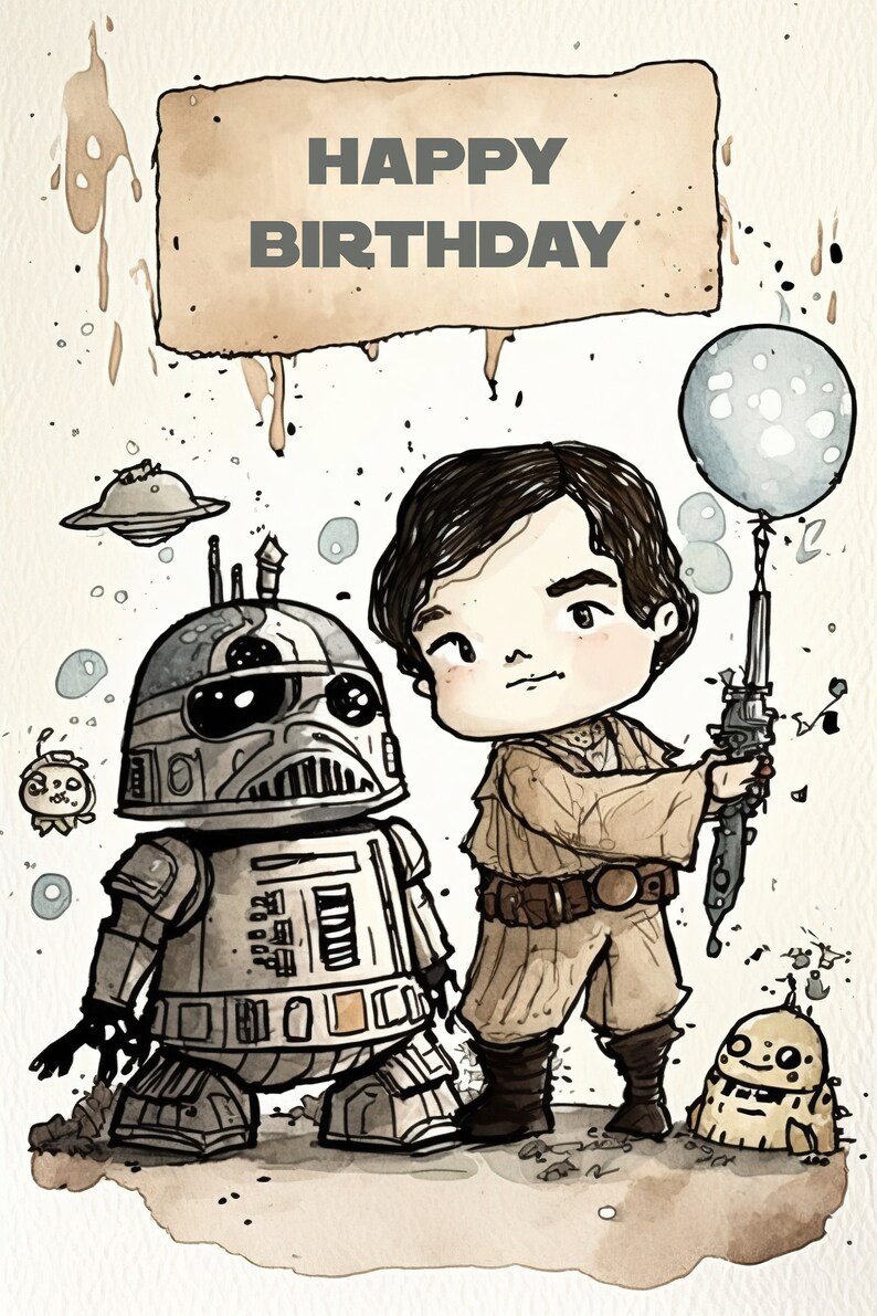 Darth Vader Themed Birthday Card - Il 794xN.4730703687 3tov