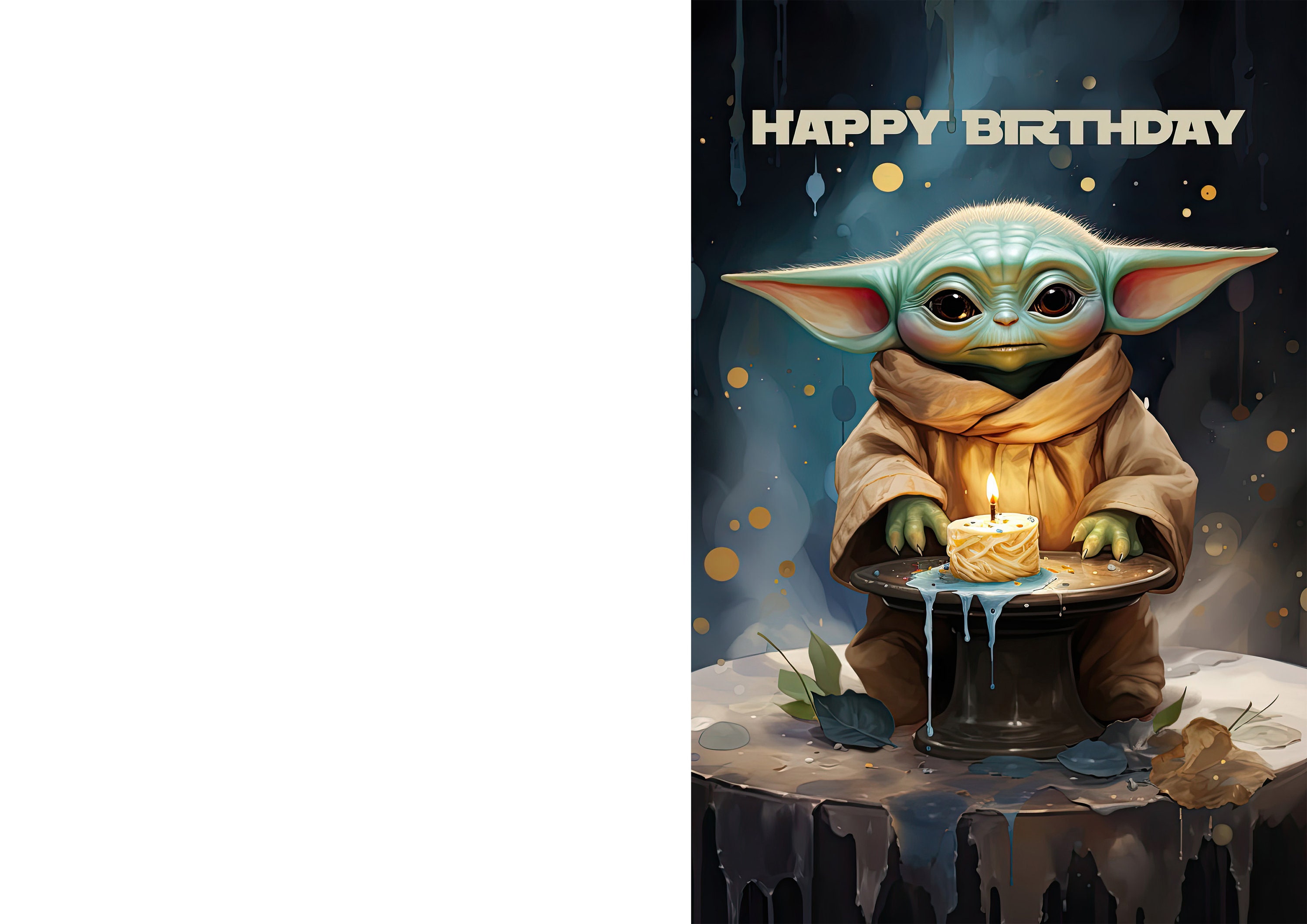 Mandalorian Themed Birthday Card Printable Star Wars Greeting Card Mandalorian Themed Birthday Card Printable Star Wars Greeting Card