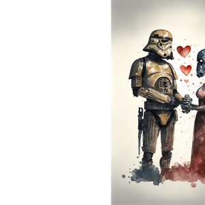  Star Wars Themed Birthday Card Printable Star Wars Greeting - Etsy Illustration 