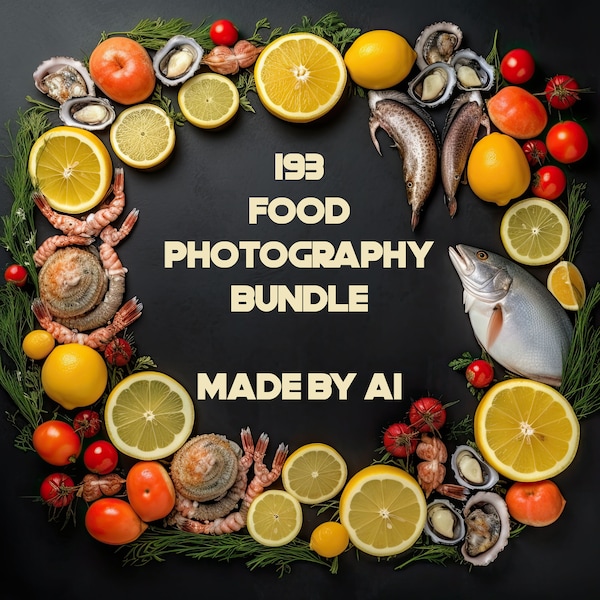 Ensemble de photographie culinaire - Photographie alimentaire numérique - Photos culinaires par Ai - Photos culinaires commerciales