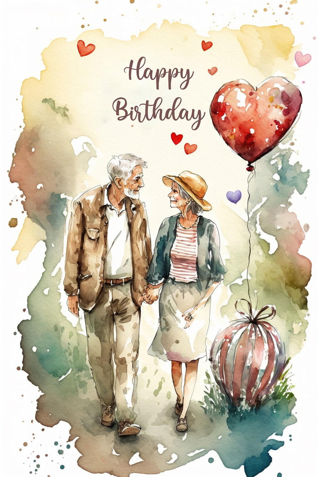 Love Theme Birthday Card Printable Birthday Card Lovely Birthday Card ...