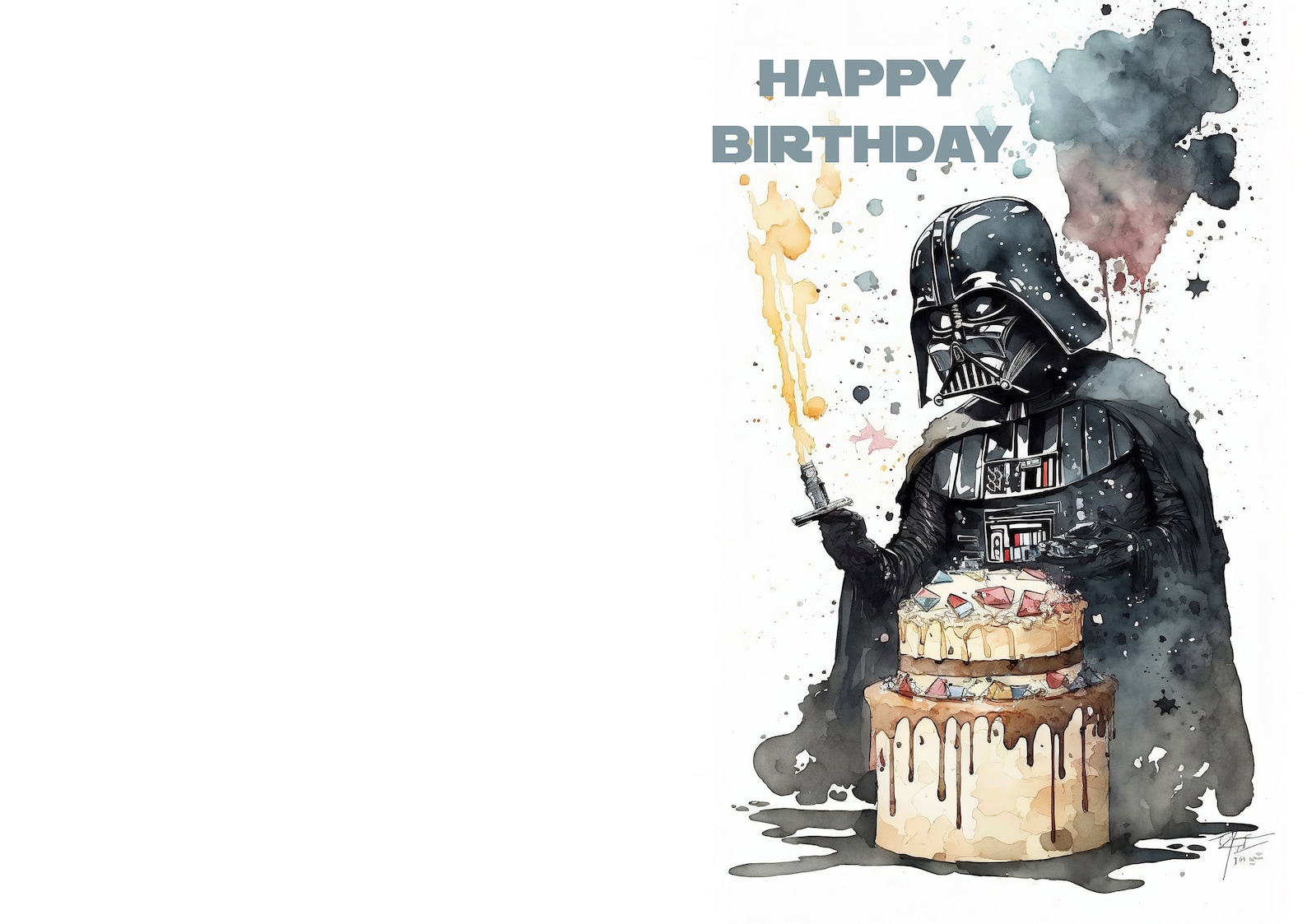 Darth Vader Themed Birthday Card - Il 1588xN.4637659792 L8qs