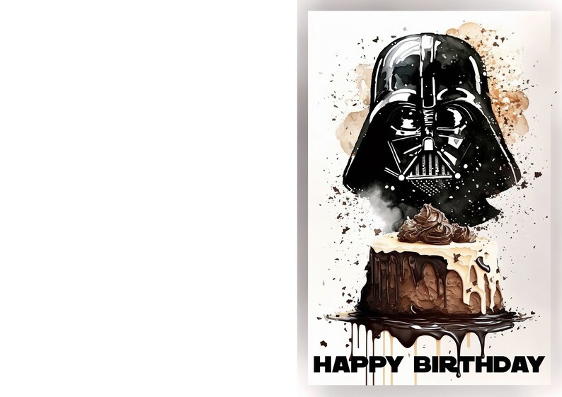 Darth Vader Themed Birthday Card - Il 794xN.4637663602 Nzcz 
