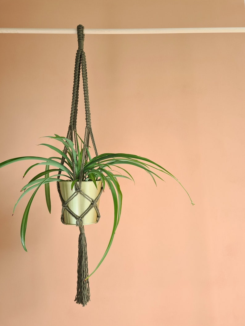 Macrame plant hanger image 6