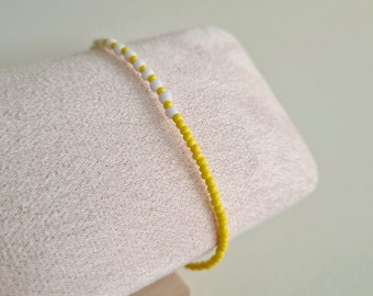 Yellow Bracelet - Glass Beads Bracelet