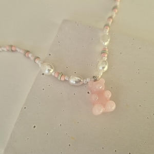 Gummy Bear Necklace - Glass Beads accessory